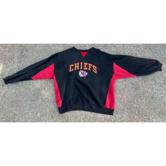 NFL (Logo 7) - Kansas City Chiefs Sweatshirt 1990s X-Large